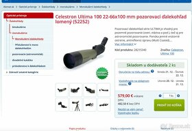 Ďalekohľad monokulár Celestron Ultima 100 (22-66 x 100) - 3