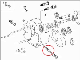 sitko + pružina prevodovky Mercedes Benz - 3
