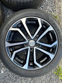 5x115 R17 Hliníkové disky(ako nové) DUNLOP letné pneu - 3