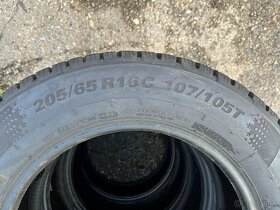 Kumho PortTran CW51, 205/65 R 16C, 107/105T, 2ks, dezén 70% - 3