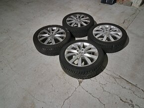 Predam Original elektrony Skoda 5x112 R17 a zimne pneu - 3