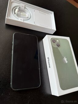 iPhone 13 green 128gb,  Nosený len v kryte so sklom  - 3