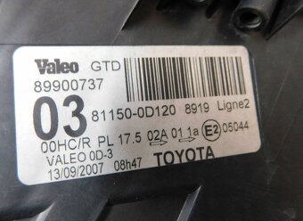 Toyota Yaris II 2 2006-2009  ľavé predné svetlo - 3