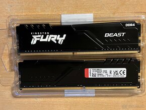 RAM Kingston fury beast 16GB 3200mhz cl16 ddr4 (2x8gb) - 3