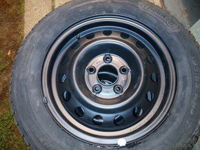 plechové disky 5x114,priemer 15"+pneu zimné 195/65 R15 nové - 3