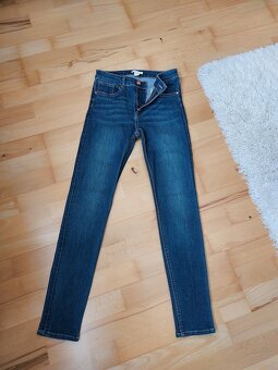 Modre skinny 36 takmer nenosene - H&M - 3