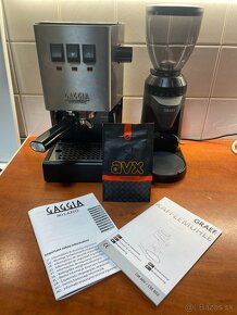 Kávovar Gaggia Classic 2019 a Mlynček GRAEF CM 800 - 3