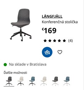 IKEA Otočná pracovná stolička - 3