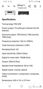 Predám AV reciever Onkyo TX 504E - 3