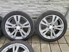 Alu disky 5x112 R17 Mercedes + 225/45 R17 letné pneumatiky - 3