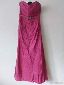 Cyklámenovo-ružové spoločenské šaty - 3