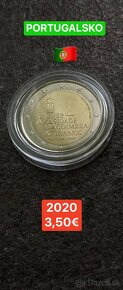 Euromince - pamätné dvojeurové mince Portugalsko - 3