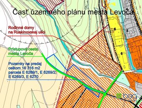 NA PREDAJ: Pozemky v Levoči, časť určená na výstavbu domov - 3