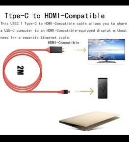 Kábel adaptéra USB-C na HDMI - 3