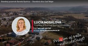 Exkluzívne na predaj Stavebný pozemok Banská Bystrica, dostu - 3