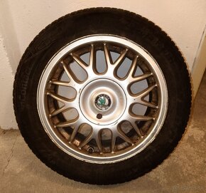 originál disky Škoda 205/55 R16 + celoročné pneu - 3