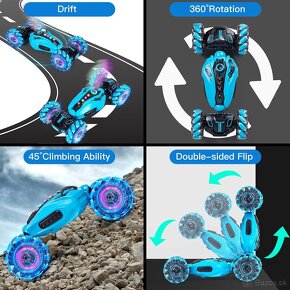 RC auto 2. 4GHz Stund Drift 360 ° s ovládaním gestami - 3