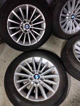 4ks alu disky orig. BMW 5x120 R17 pneu 255/50 r17 - 3