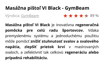 Masážná pištol GymBeam IV black - 3