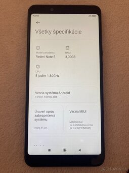 Xiaomi Redmi note 5 3/32GB Čierny - 3