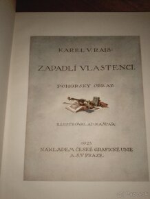 Karel Václav Rais - Zapadlí vlastenci (1923) - prvé vydanie - 3