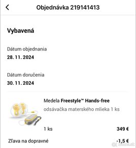 Predám Medela Freestyle™ Hands-free - 3