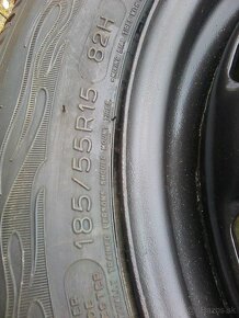 Predám letné pneumatiky 185/55R15 2ks nové ale asi 5 ročné - 3