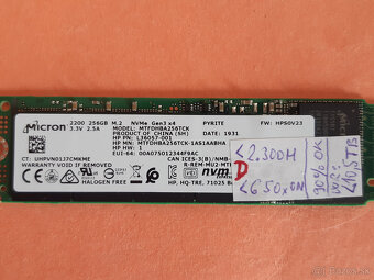 SSD 256GB MICRON 2200 M.2 PCIe NVMe 2280 80mm - 3