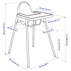 Detská jedálenská stolička IKEA - 3