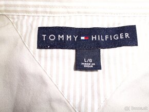 Tommy Hilfiger pánska béžová košeľa XL - 3