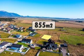 Staveb. pozemok,Mlynica 855m2,119€/m2-výhľad na Vysoké Tatry - 3