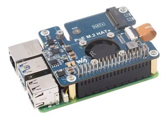 raspberry PI 5 8GB RAM + m.2 HAT + POE + 1TB NVMe disk - 3