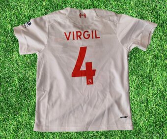 biely dres Liverpool FC VIRGIL 125-135cm - 3