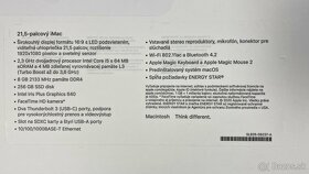 Na predaj Imac 21,5 (2020) nový so zárukou 11/24 - 3