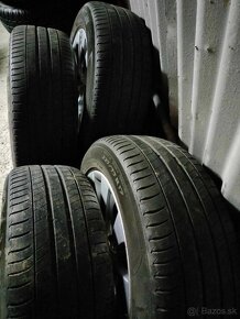 4ks alu disky orig. BMW 5x120 R17 pneu 225/55 R17 - 3