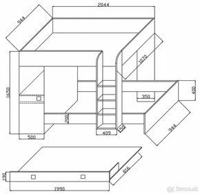 Predám poschodovú postel - 3
