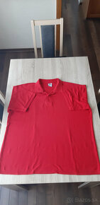 2x červené polo tričko 4XL - cena spolu - 3