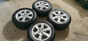 Predám alu. disky Audi 5x112 R16 + Letné pneu 225/55 R16 - 3