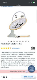 Hojdacie kresielko Kinderkraft LUMI wooden - 3