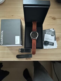 Garmin fenix 7X Sapphire Solar, Titanium, Leather Band - 3