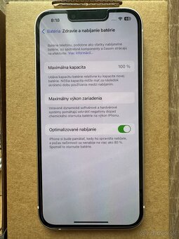 Apple iPhone 13 128gb 100% zdravie ako NOVY Starlight biely - 3