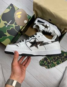 A Bathing Ape BAPE SK8 STA White/Black - 3