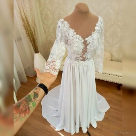 Biele svadobné šaty - 3