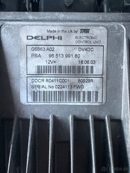 Riadiacia jednotka Citroen C3 1.4 Hdi 16v Delphi - 3