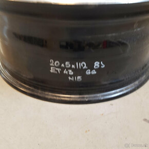 1kus originál Mercedes disk 5x112 R20 ET43 - 3