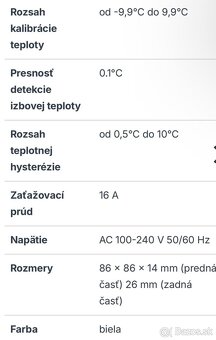 Predám 3ks - Inteligentný termostat Avatto - 3