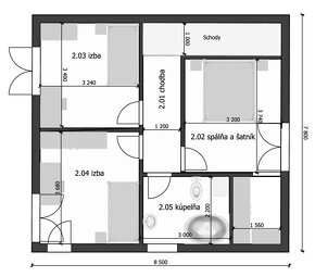 DREVODOM - NÍZKOENERGETICKÝ 4 izbový, 85 m2, okr. Topoľčany - 3