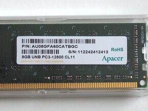 8GB RAM DDR3 1600 CL11 Apacer - 3