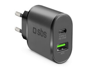 SBS - Cestovný adaptér USB-A aj USB-C, Power Delivery 25W - 3