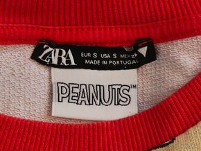 Mikina Zara Peanuts velkost S.hrubšie tričko Snoopy. - 3